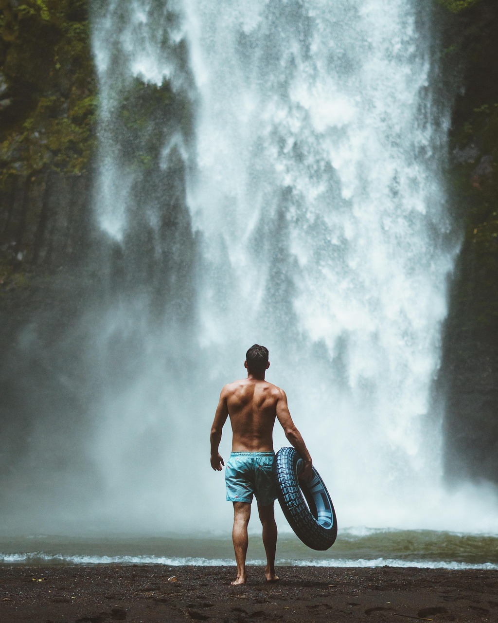 water, waterfall, outdoors, adult, recreation, splash, wet, people, man, active, summer, travel, bali, indonesia, vacation, lifestyle, adventure, nature, holiday, tourism, young, activity, tourist, trip, traveler, leisure, swimming, bathing, fun, person, tumblr wallpaper, iphone wallpaper